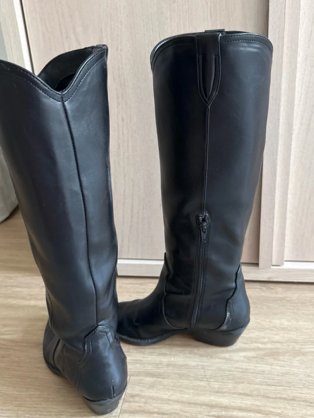 Dolce Vita Black Over-the-Knee Leather Boots